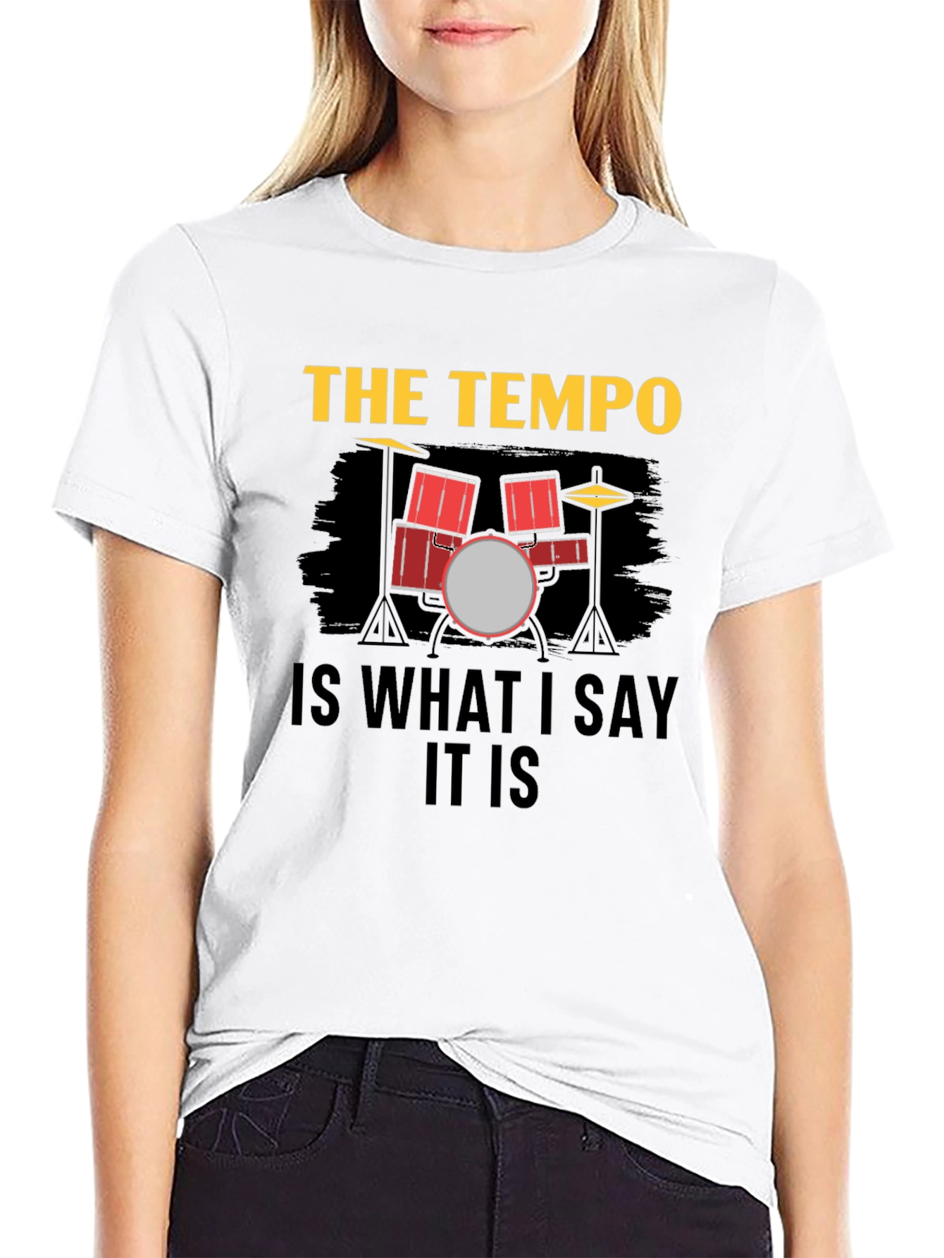 Drummers Tempo Graphic Tee - Music Lovers T-Shirt