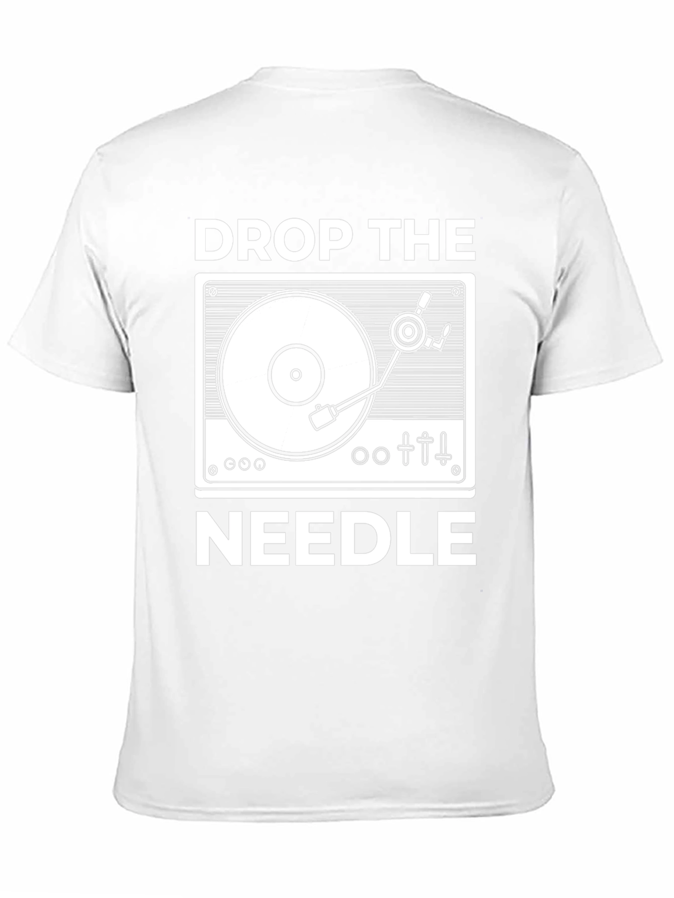 Drop The Needle T-Shirt - Retro DJ Turntable Design