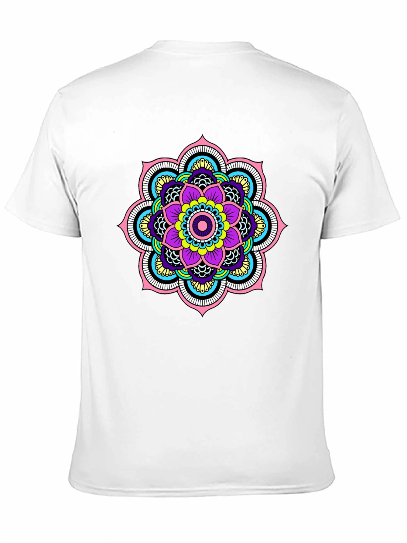 Mandala Design Black T-Shirt