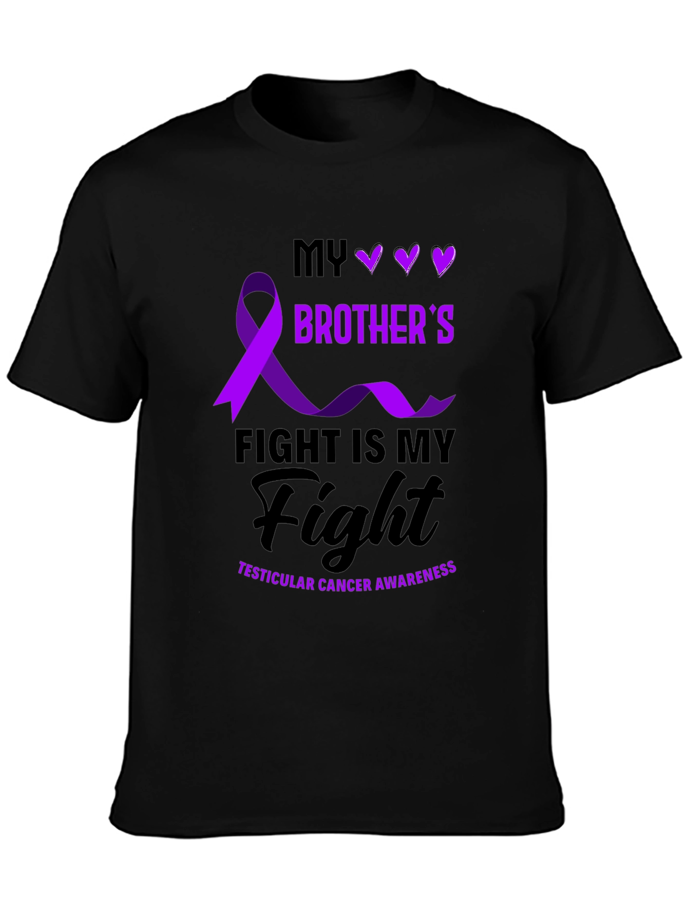 Brothers Fight: Testicular Cancer Awareness T-Shirt