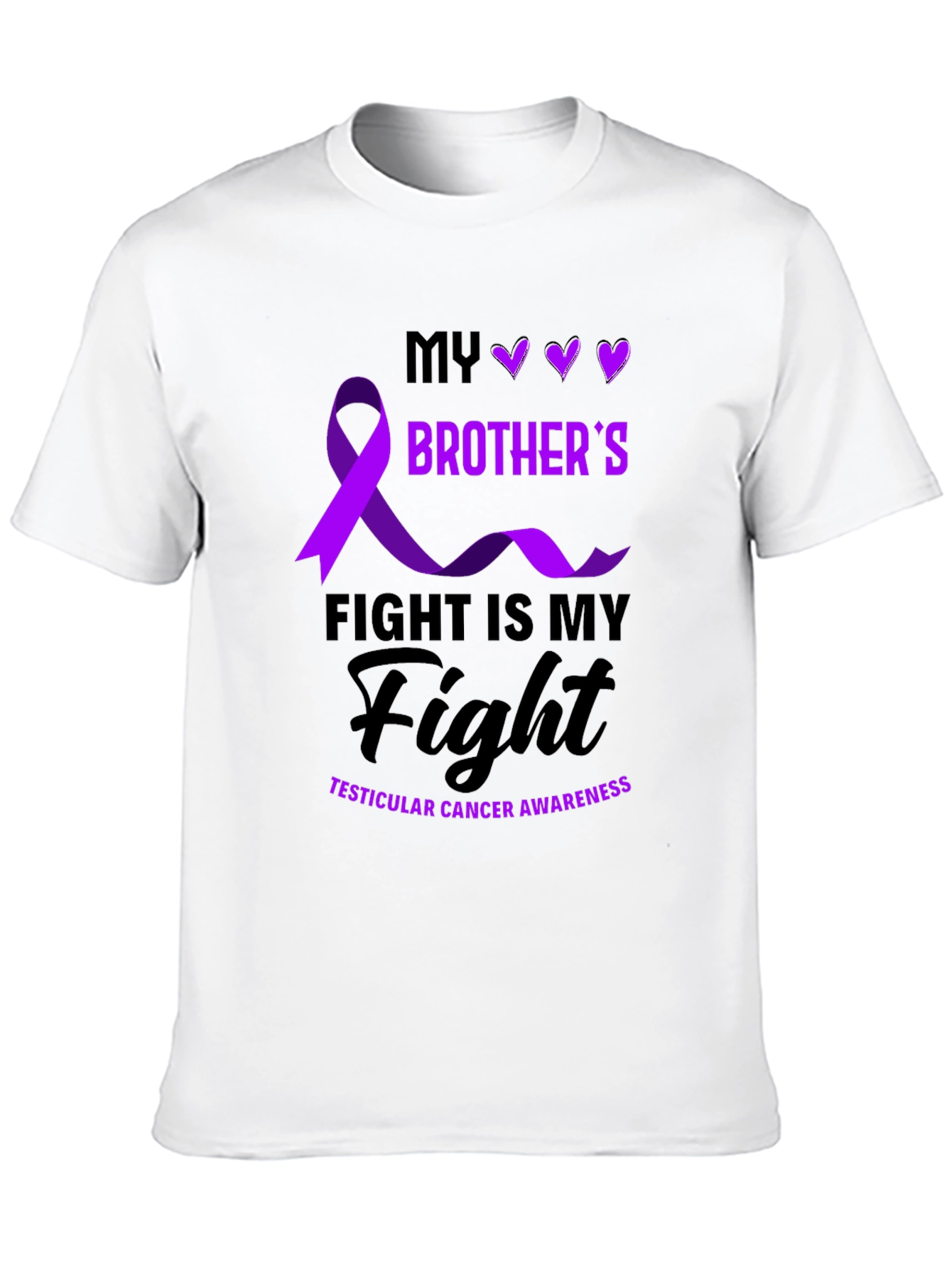 Brothers Fight: Testicular Cancer Awareness T-Shirt