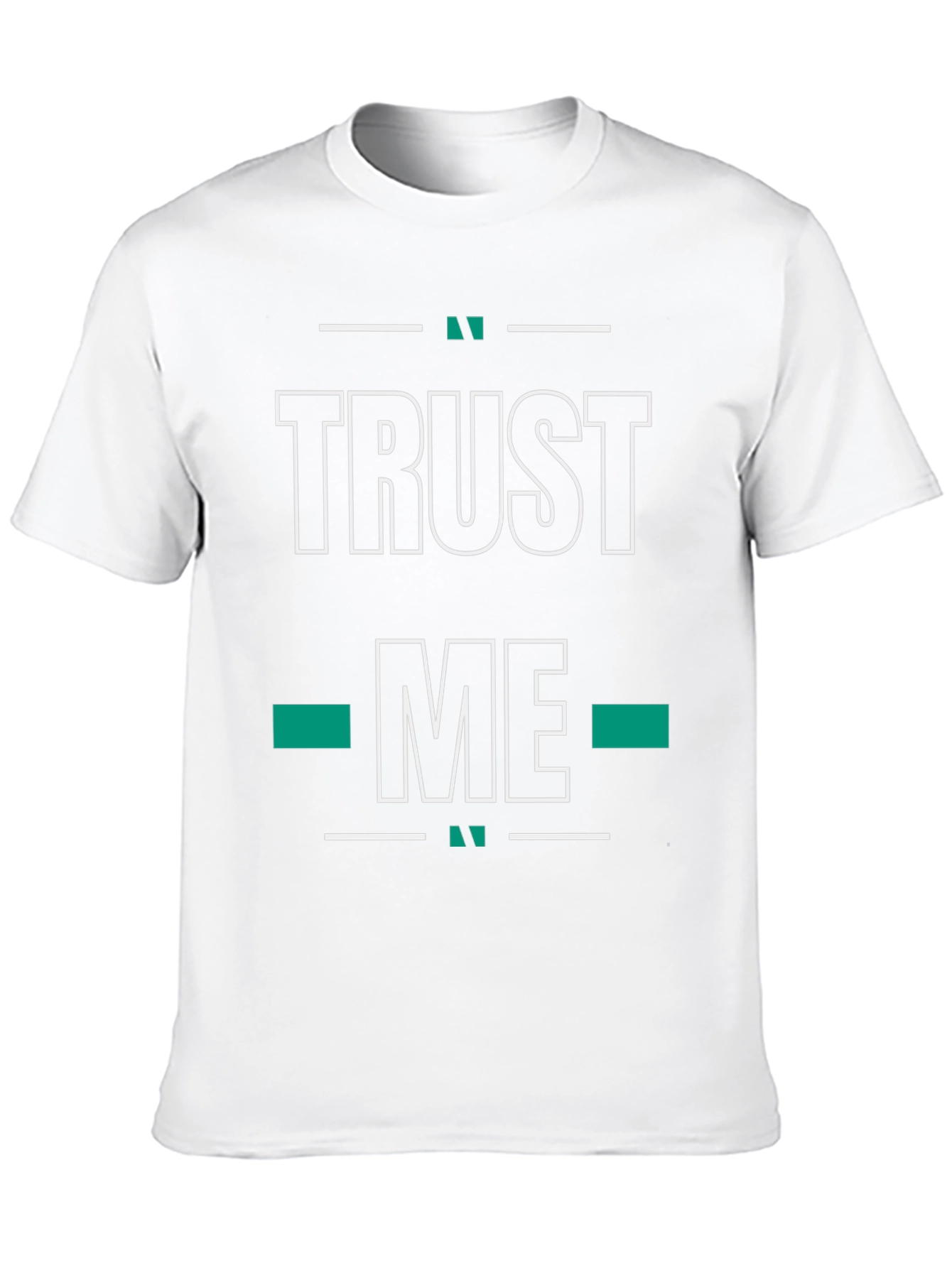 Trust Me Graphic Tee - Black Cotton Blend