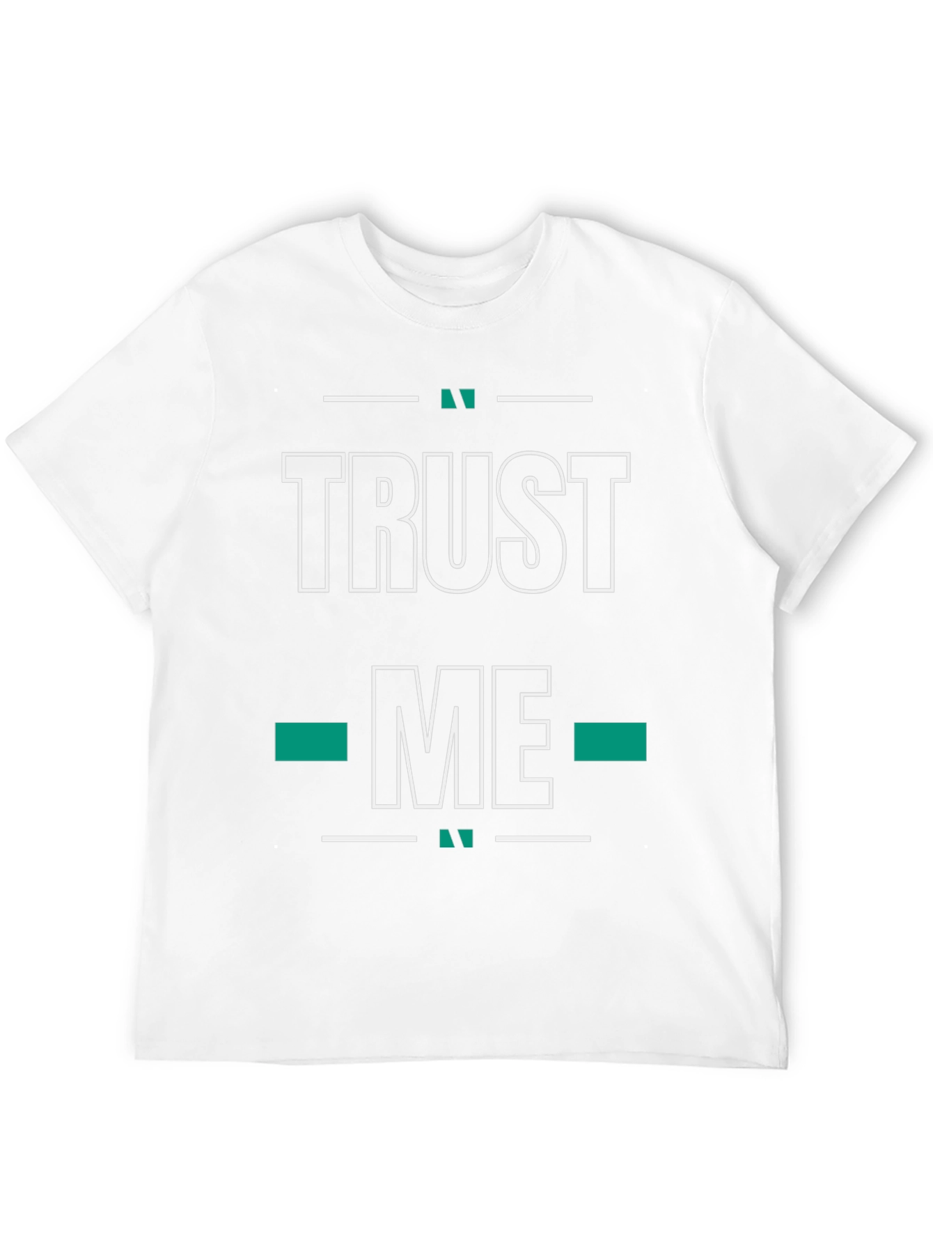 Trust Me Graphic Tee - Black Cotton Blend