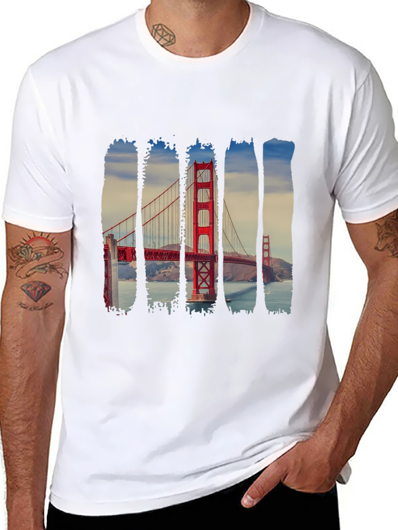 Golden Gate Bridge Mens Graphic Tee