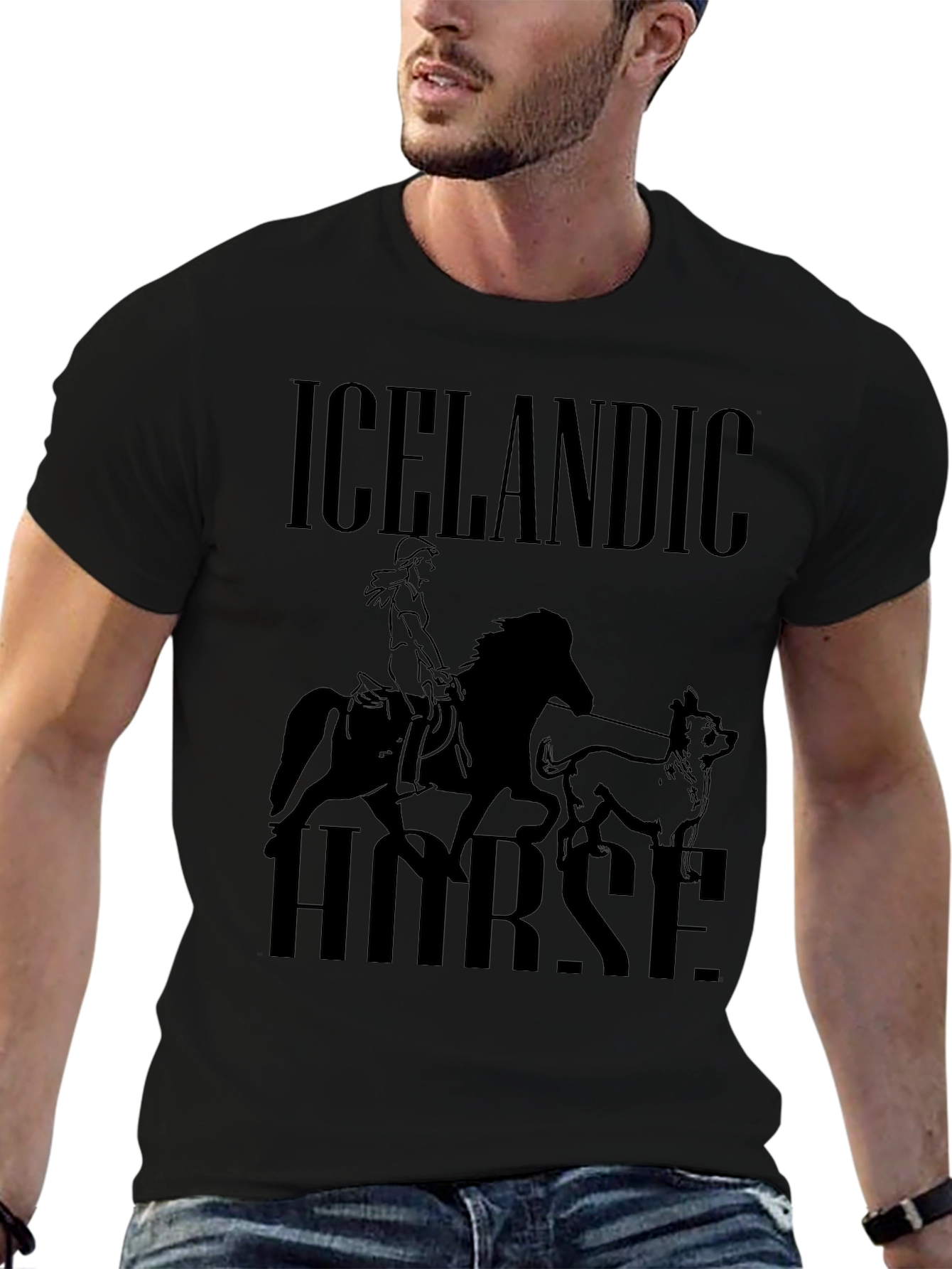 Icelandic Horse Graphic T-Shirt
