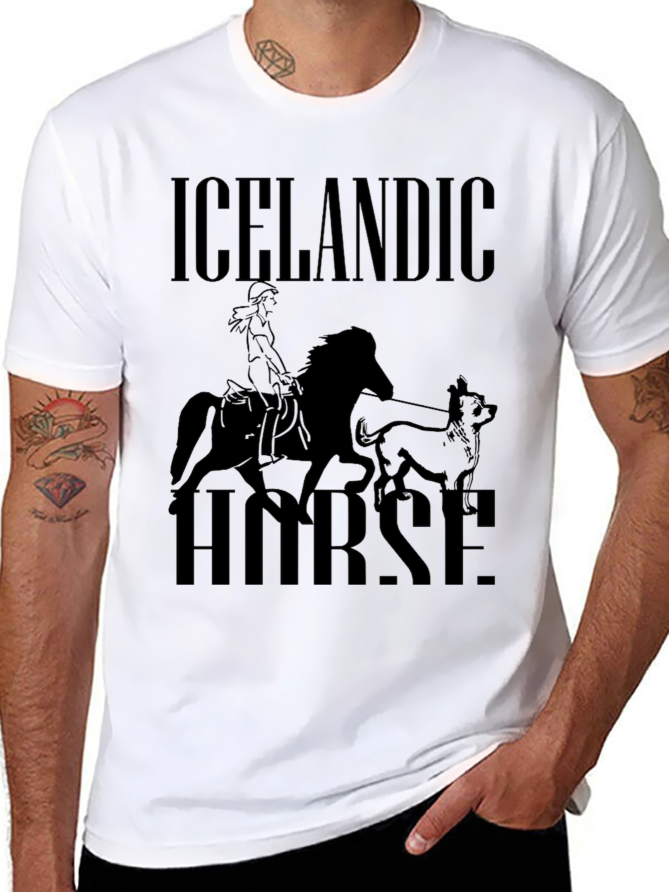 Icelandic Horse Graphic T-Shirt