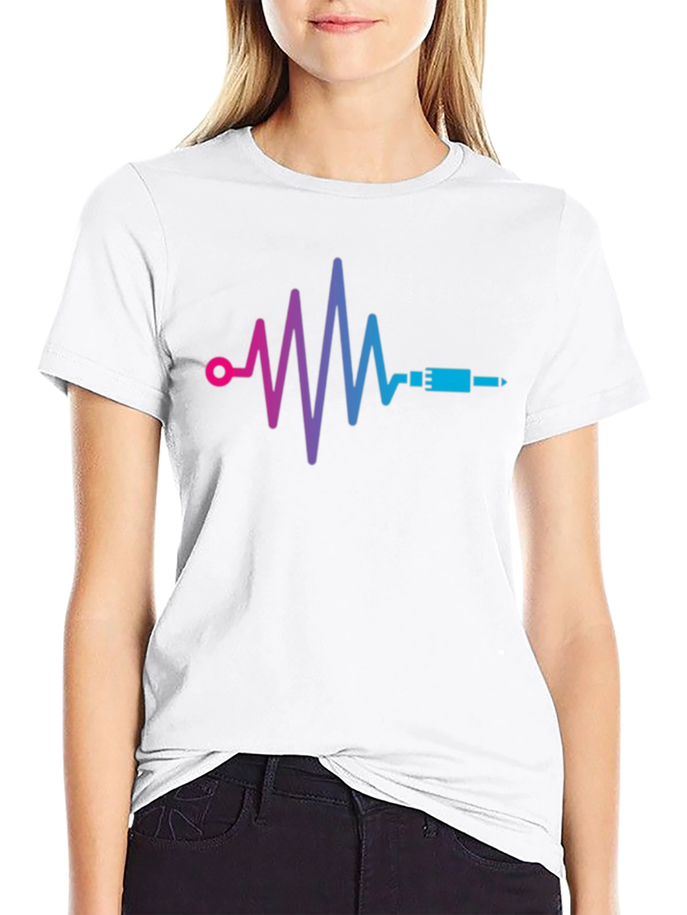 Heartbeat Audio Jack Graphic Tee