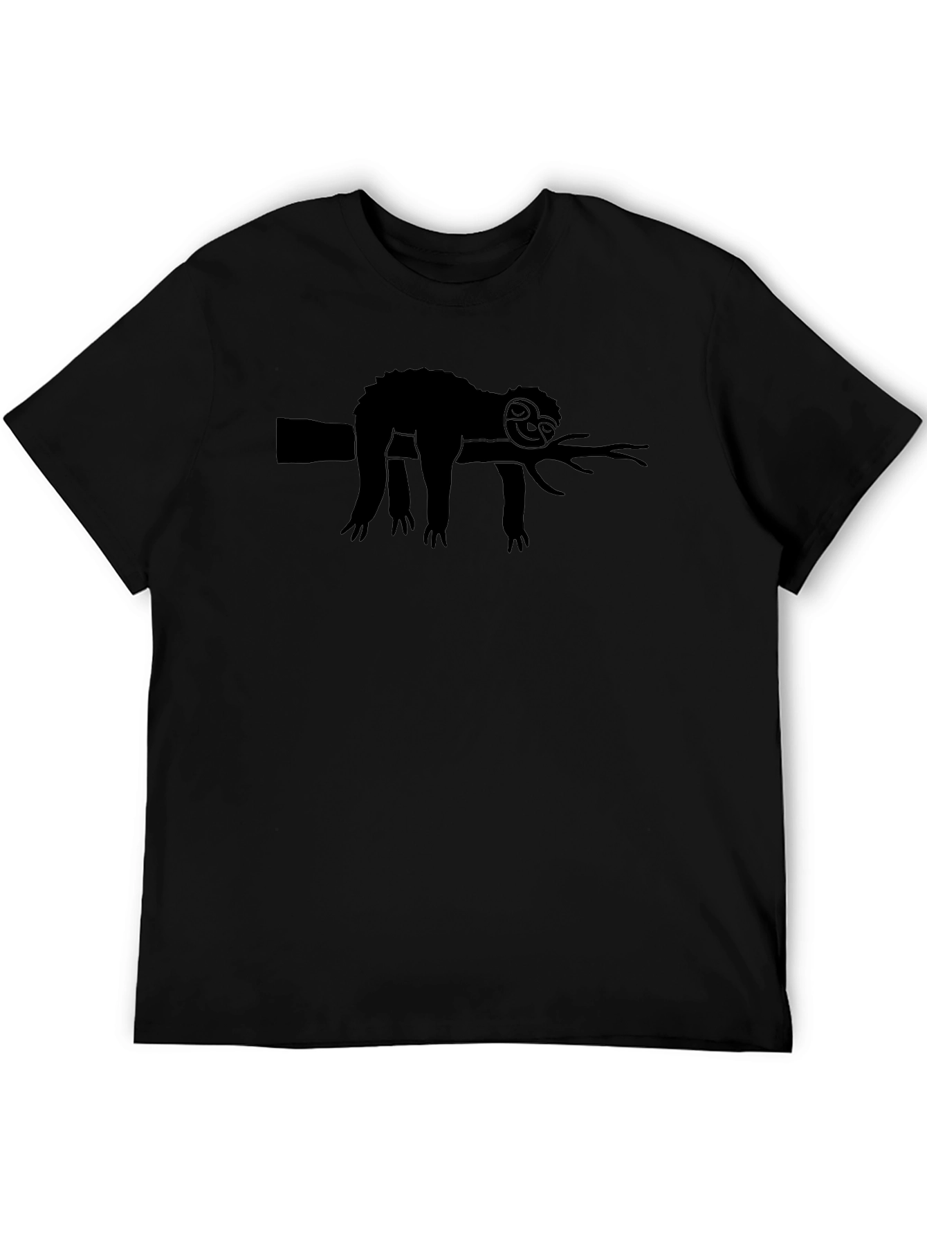 Lazy Sloth Graphic Tee - Relaxed Style