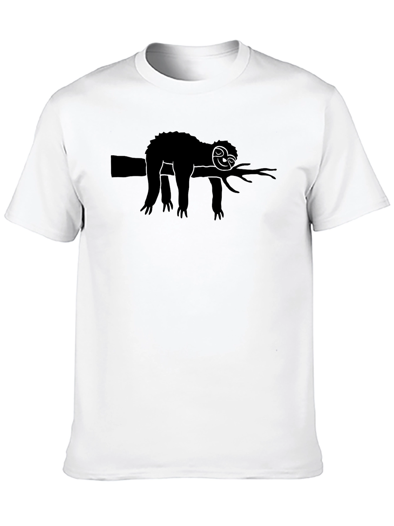 Lazy Sloth Graphic Tee - Relaxed Style