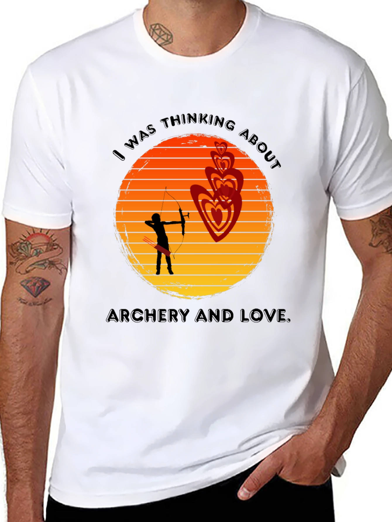 Archery & Love T-Shirt - Unique Graphic Tee