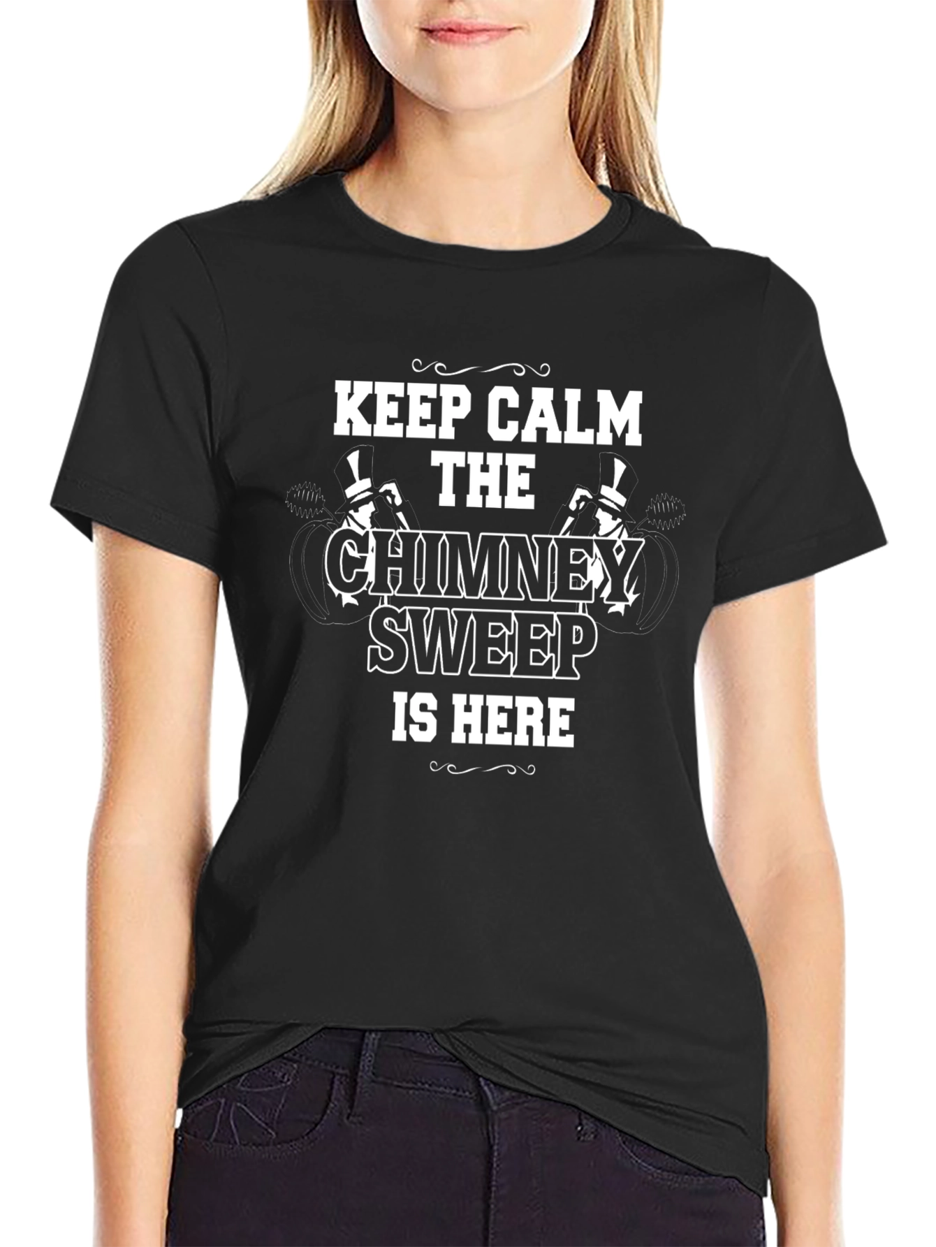 Chimney Sweep T-Shirt - Keep Calm Sweep Is Here