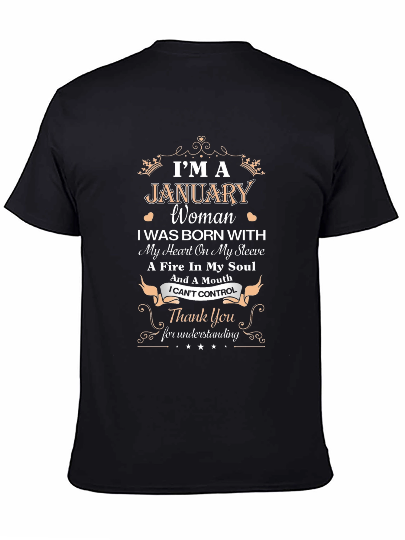 January Woman Black T-Shirt