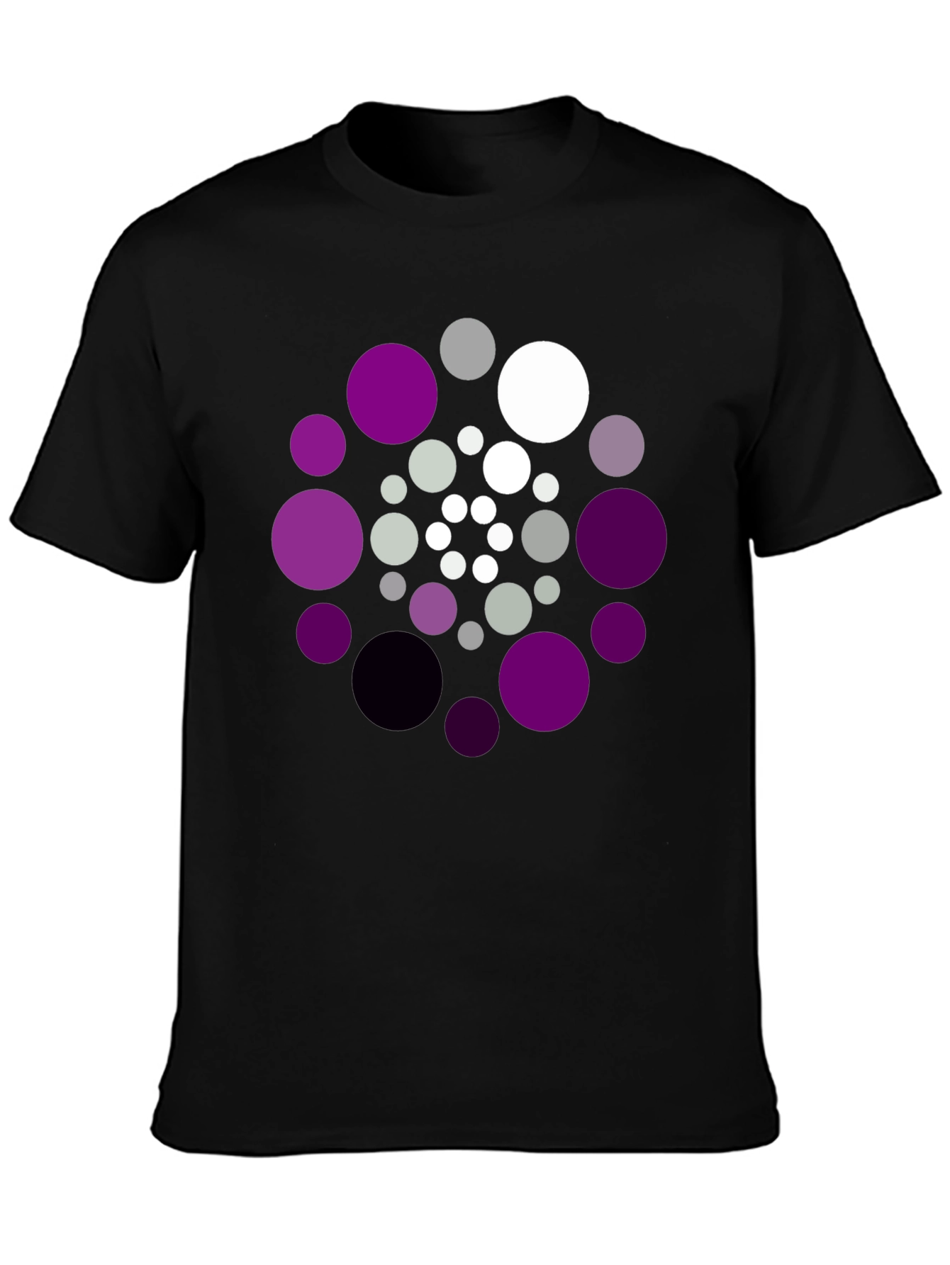 Abstract Circle Pattern T-Shirt - Unique Design Tee