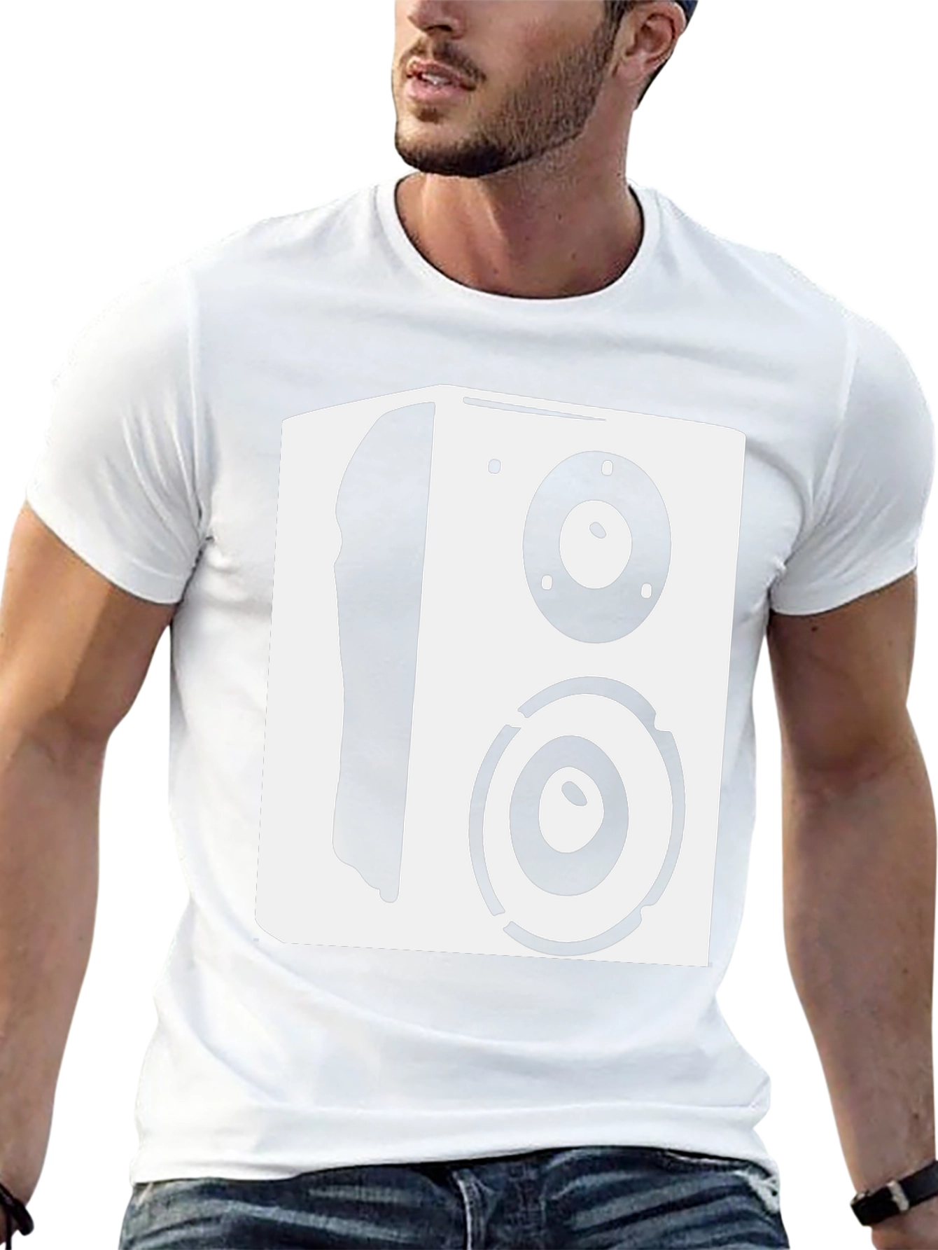 Speaker Graphic T-Shirt - Black Music Lover Tee