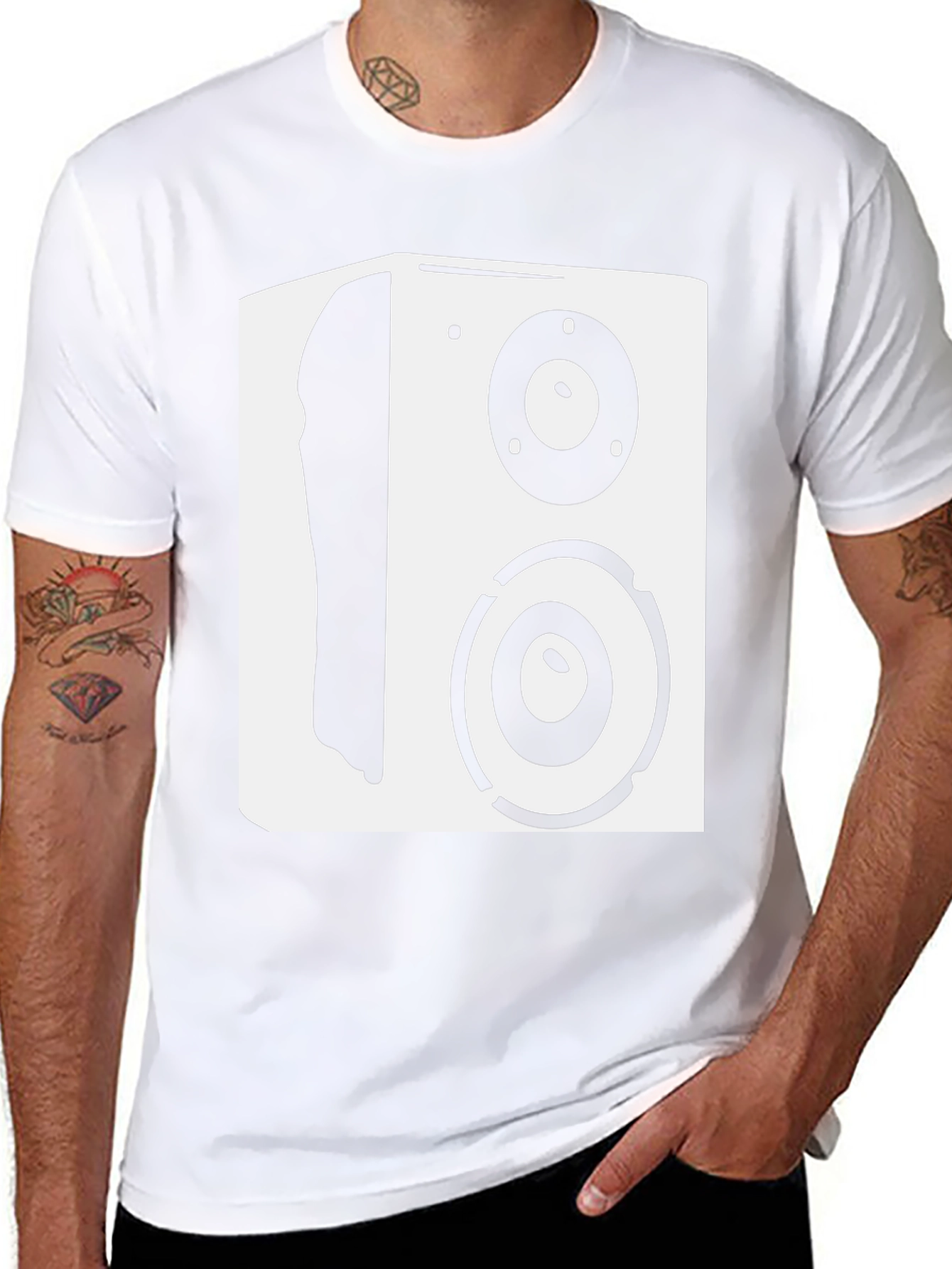 Speaker Graphic T-Shirt - Black Music Lover Tee