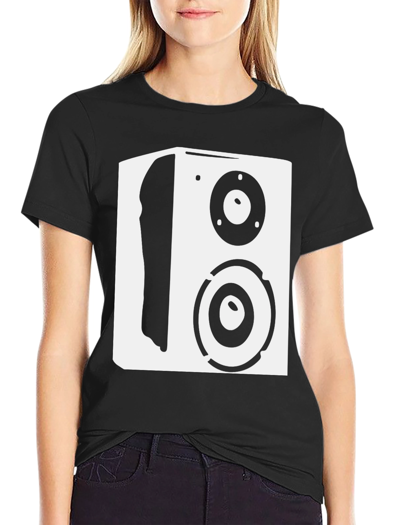 Speaker Graphic T-Shirt - Black Music Lover Tee