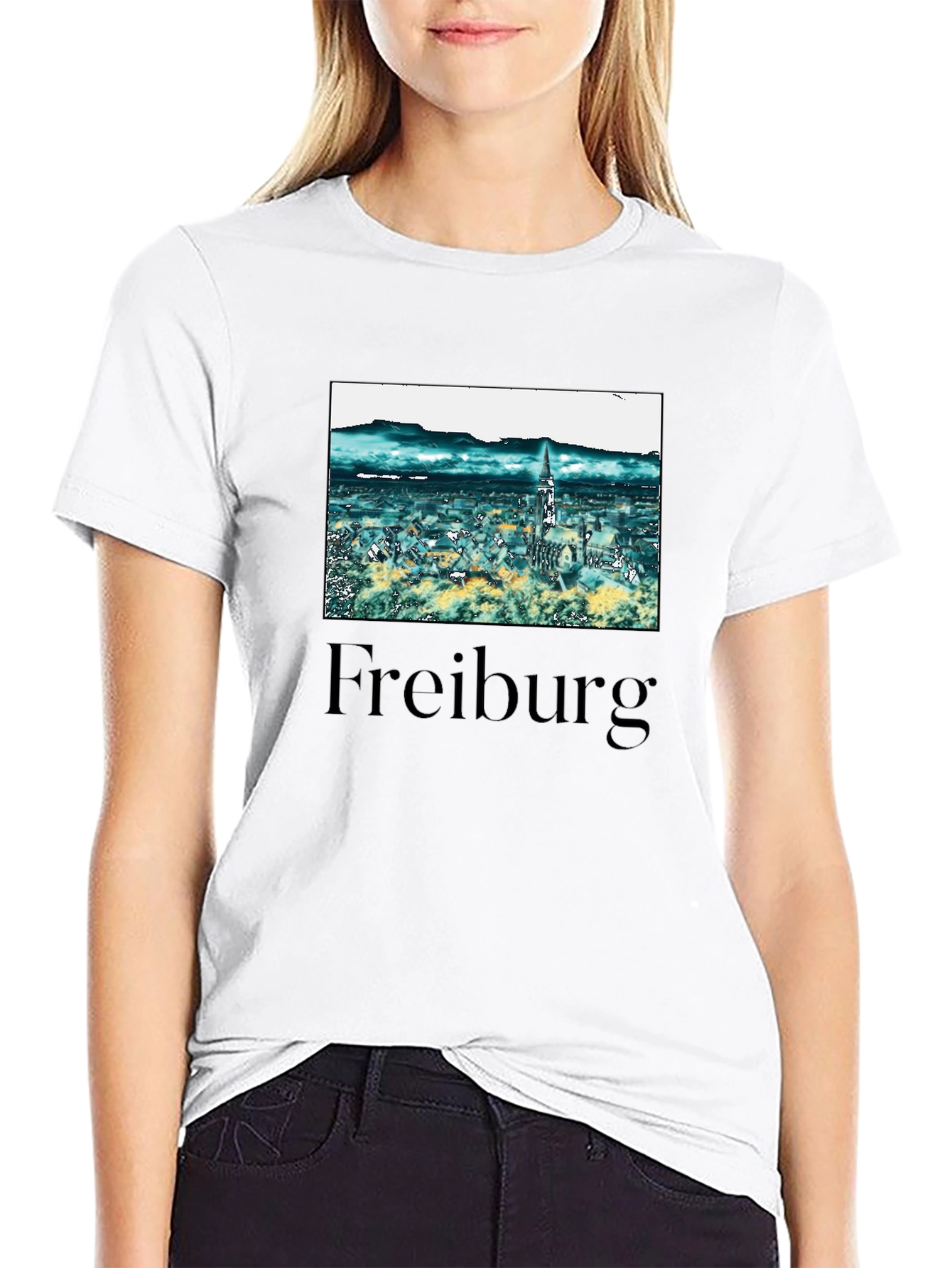 Freiburg Germany Graphic Tee - Stylish Black T-Shirt
