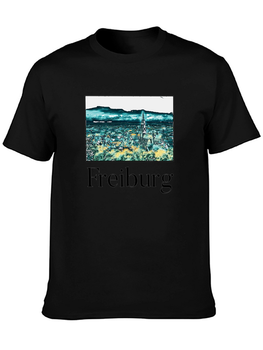 Freiburg Germany Graphic Tee - Stylish Black T-Shirt