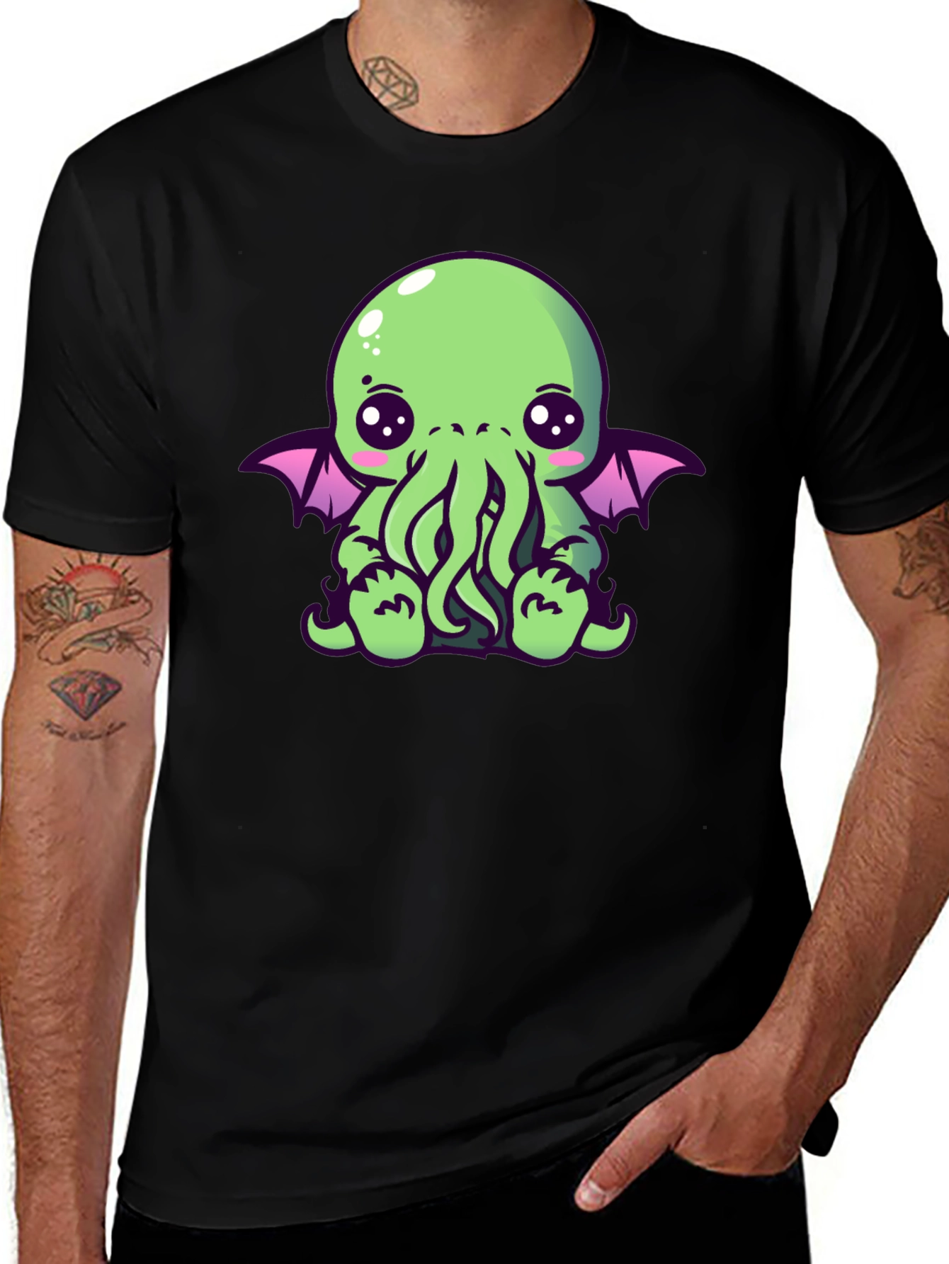 Cute Cthulhu Graphic T-Shirt