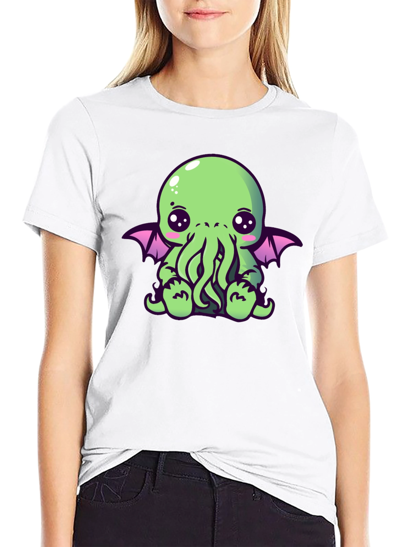 Cute Cthulhu Graphic T-Shirt