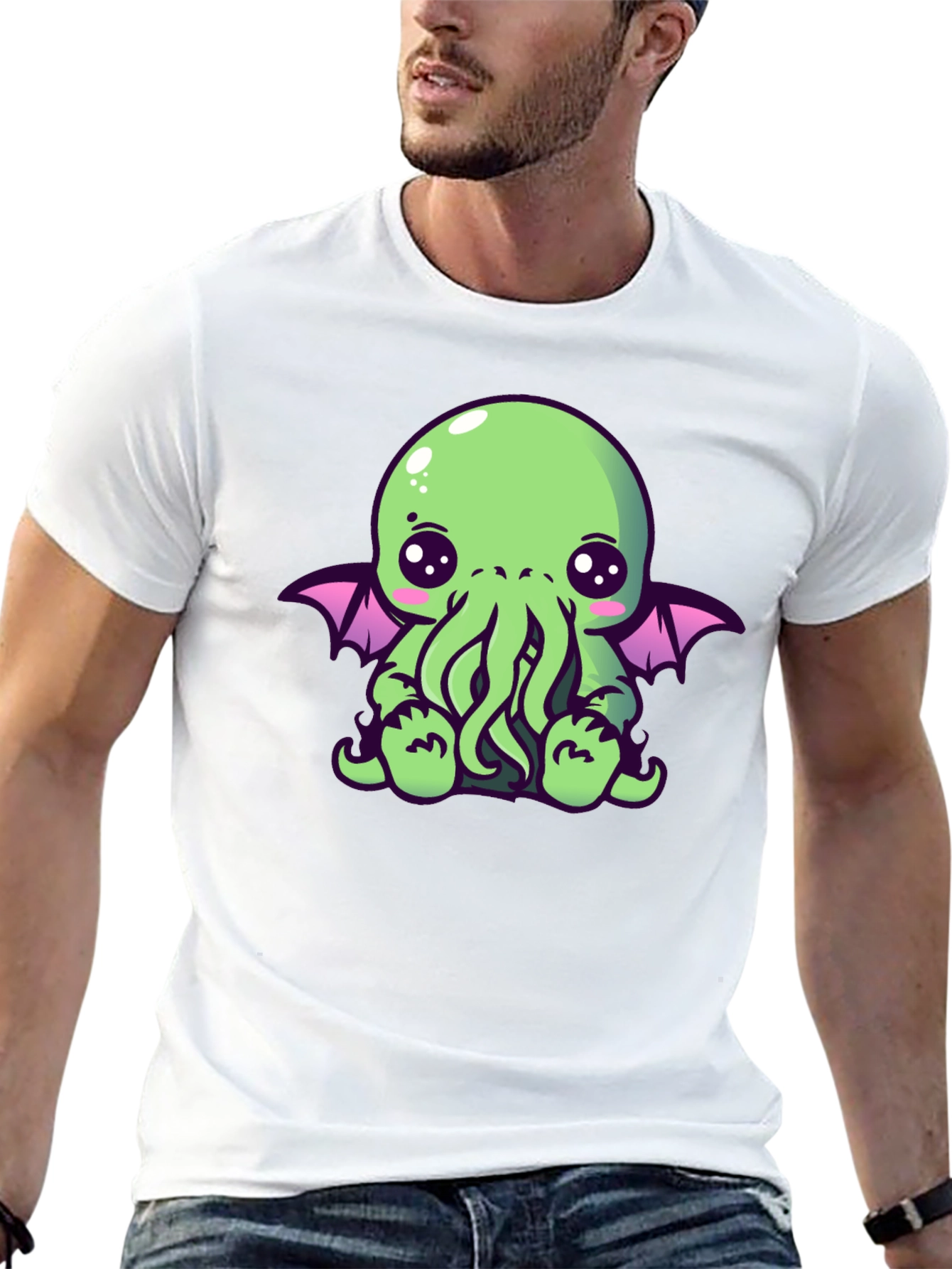 Cute Cthulhu Graphic T-Shirt
