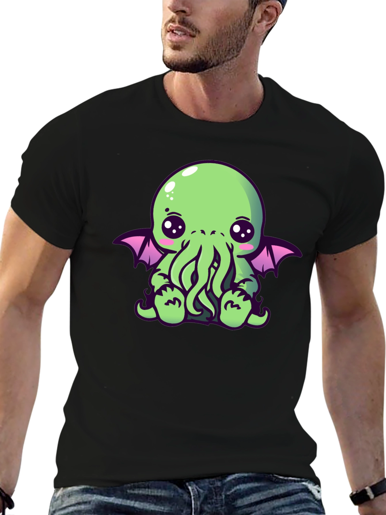 Cute Cthulhu Graphic T-Shirt