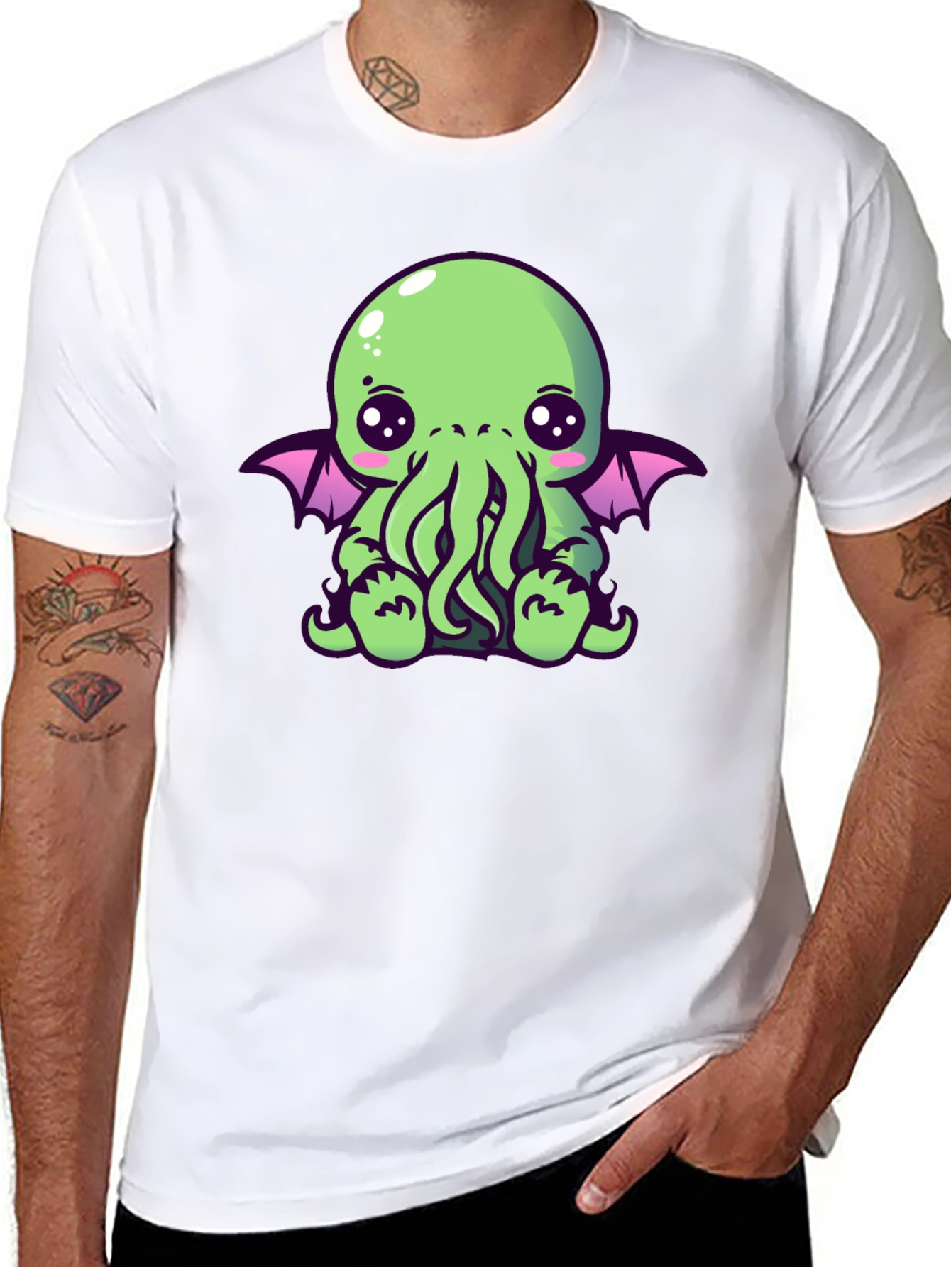 Cute Cthulhu Graphic T-Shirt