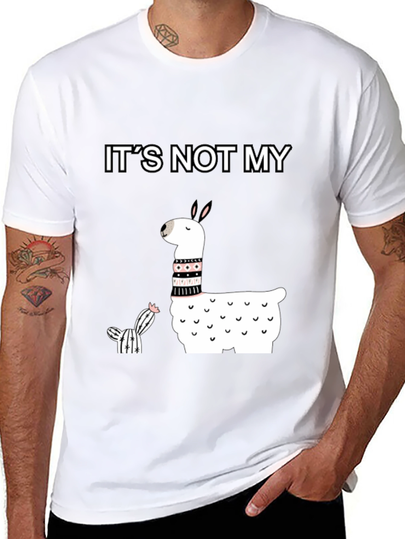 Its Not My Cactus Llama T-Shirt