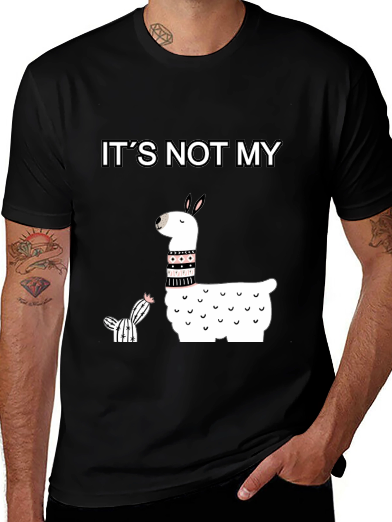 Its Not My Cactus Llama T-Shirt