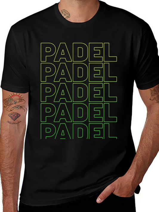 Padel Print T-Shirt - Sporty Graphic Tee