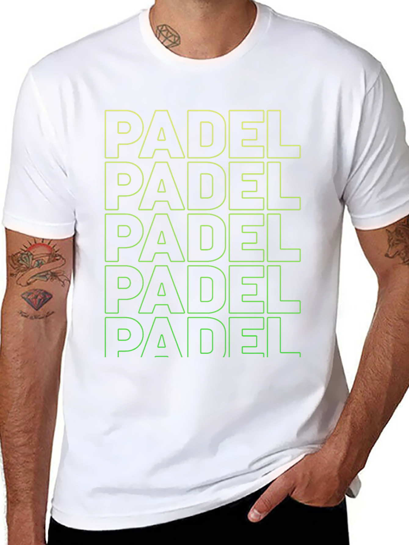 Padel Print T-Shirt - Sporty Graphic Tee