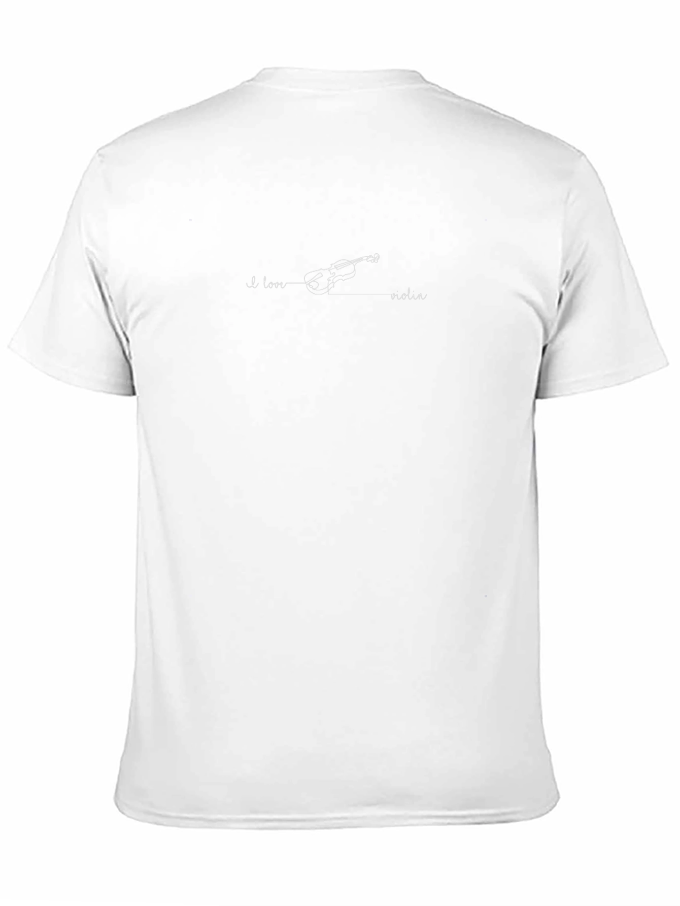 I Love Violin Graphic T-Shirt - Black