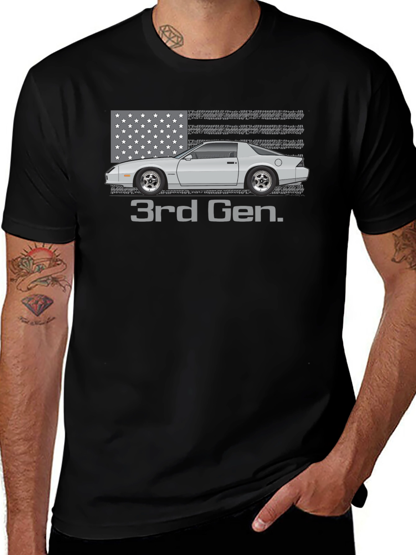 3rd Gen Muscle Car Graphic T-Shirt