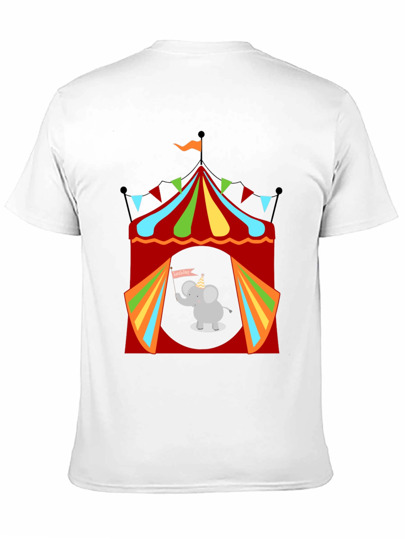 Circus Elephant Graphic Tee - Fun & Festive!