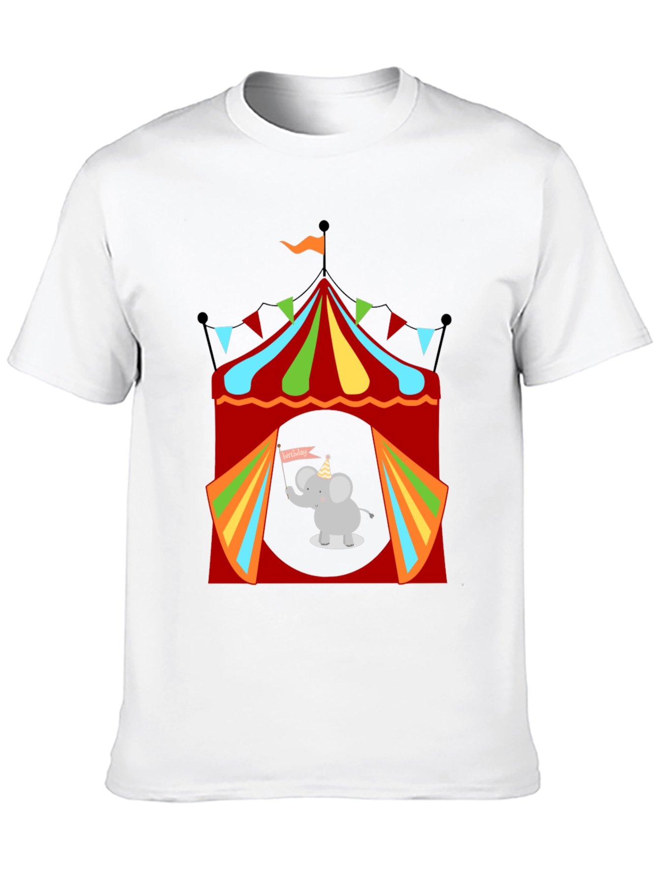 Circus Elephant Graphic Tee - Fun & Festive!