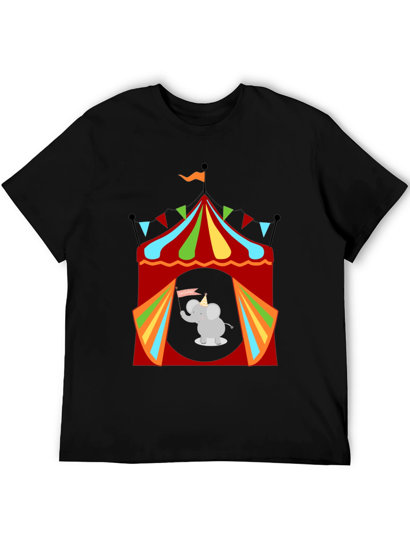 Circus Elephant Graphic Tee - Fun & Festive!