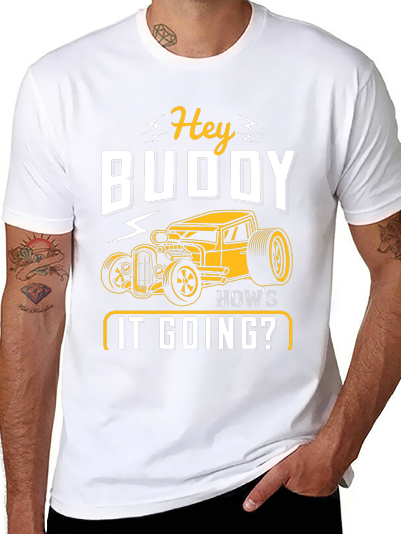Hey Buddy Hot Rod Graphic Tee