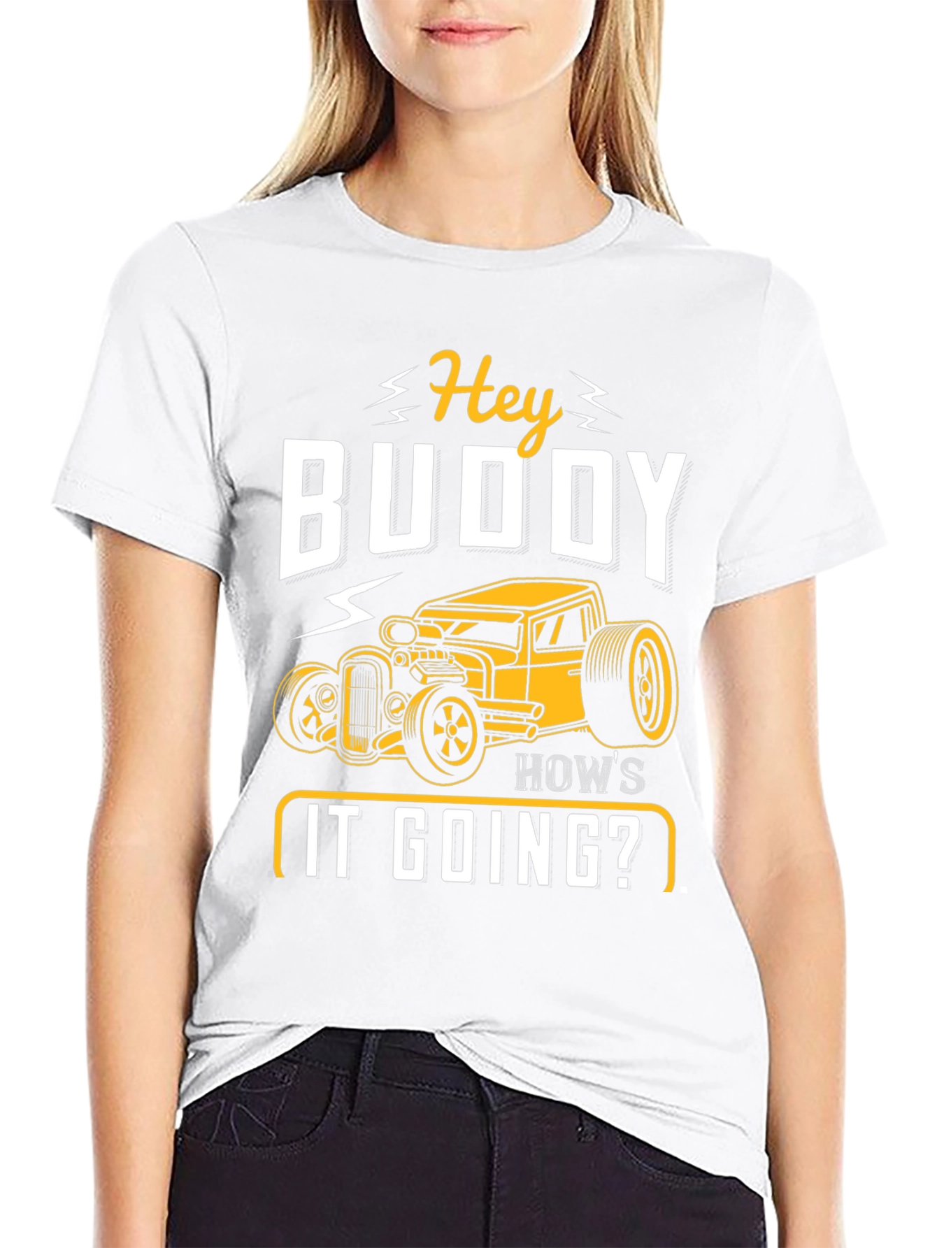 Hey Buddy Hot Rod Graphic Tee
