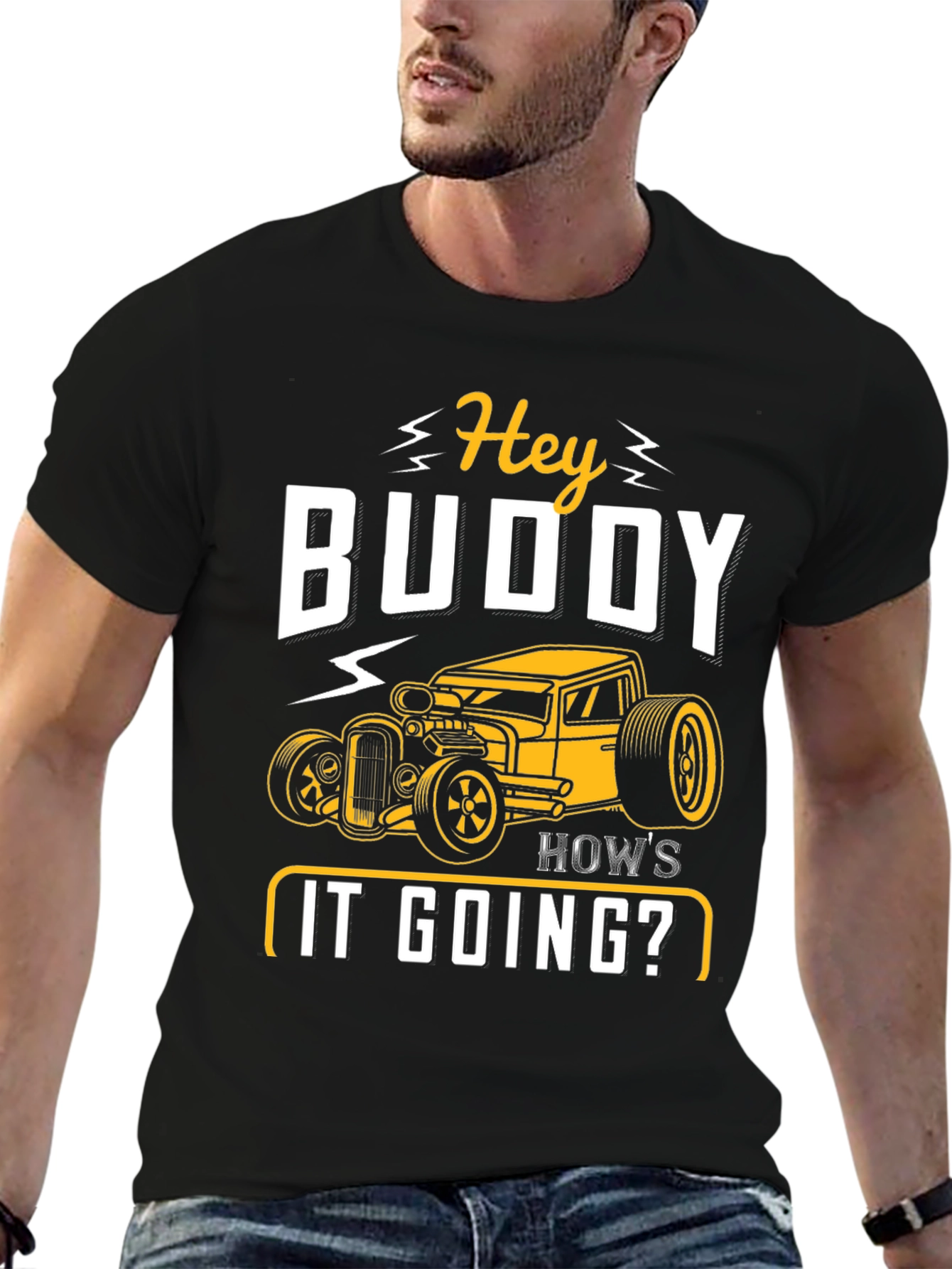 Hey Buddy Hot Rod Graphic Tee