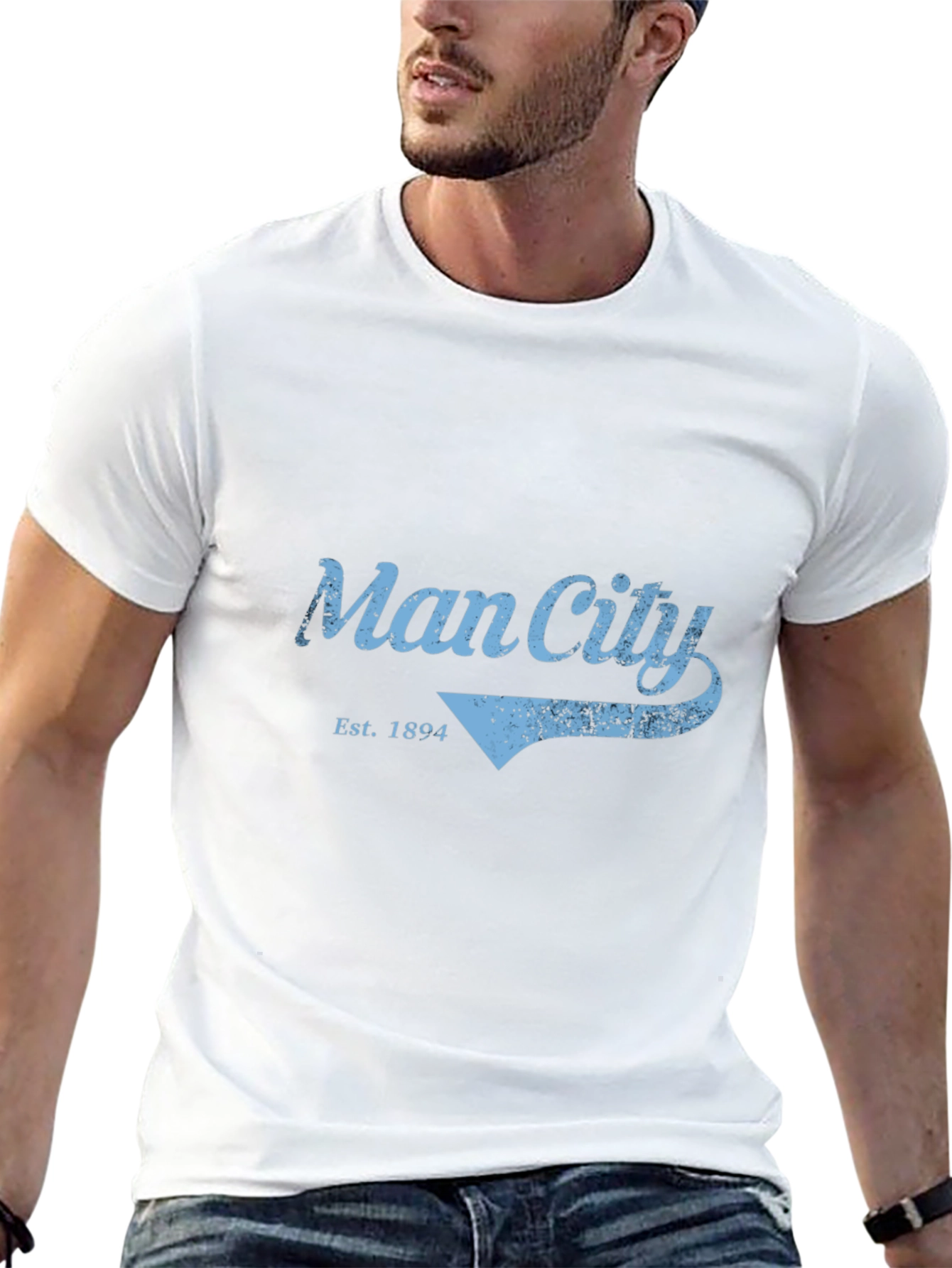 Man City Est. 1894 Graphic Tee - Black