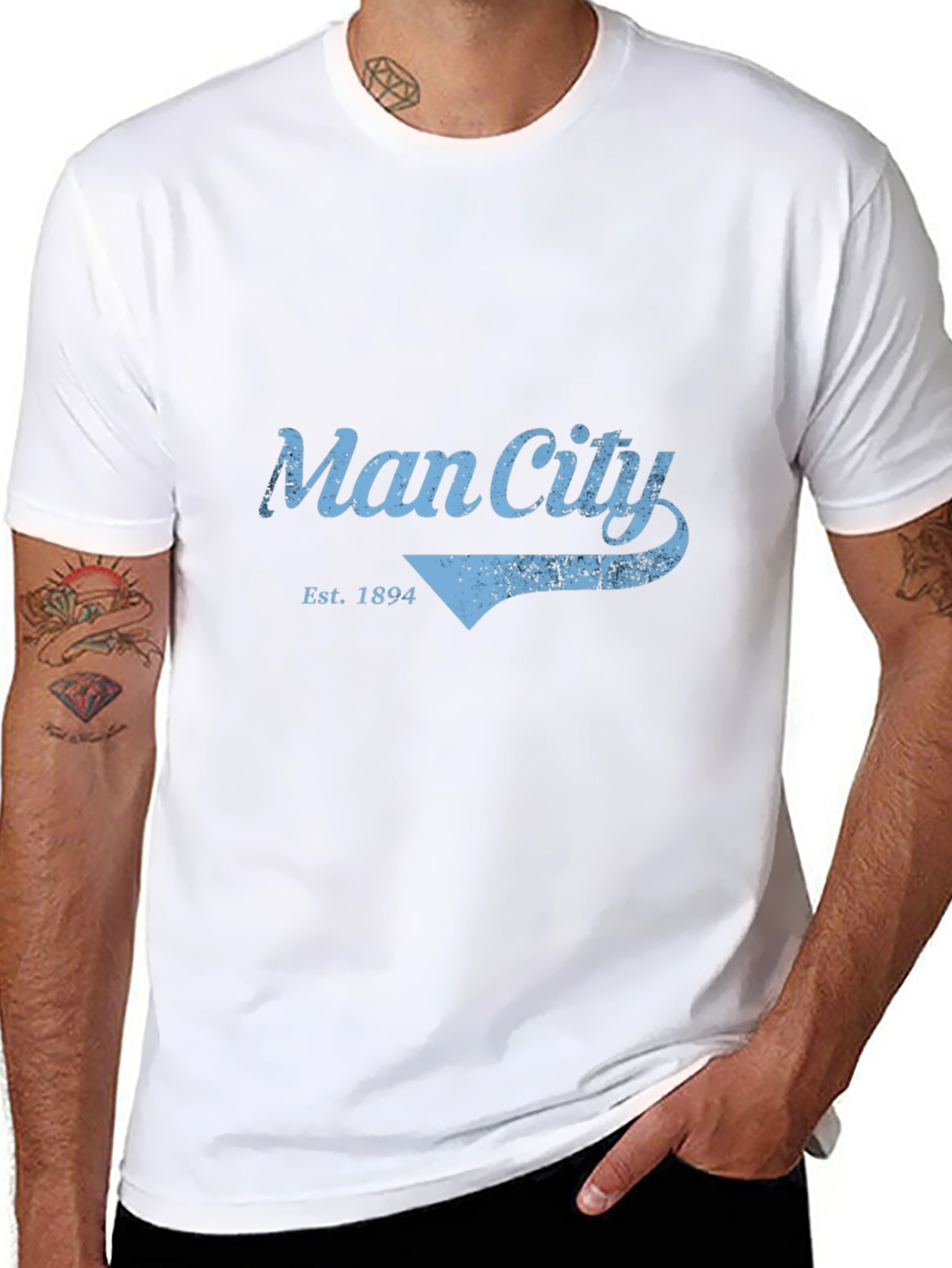 Man City Est. 1894 Graphic Tee - Black