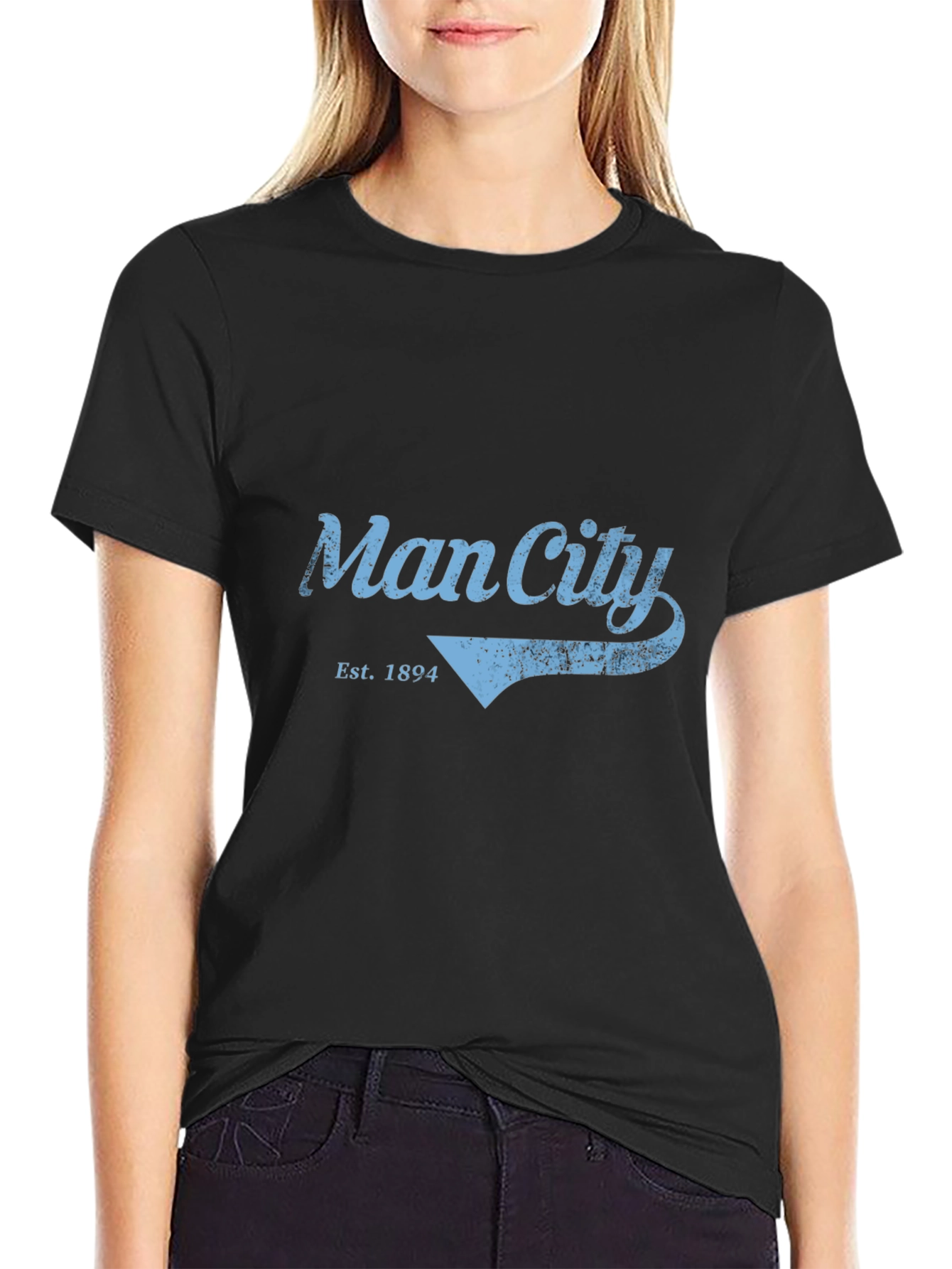 Man City Est. 1894 Graphic Tee - Black