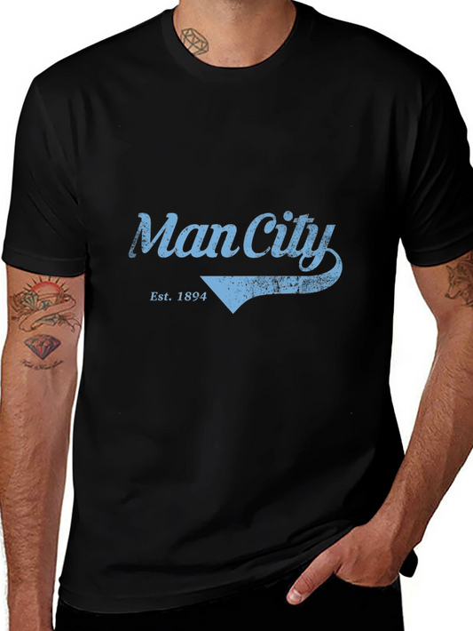 Man City Est. 1894 Graphic Tee - Black