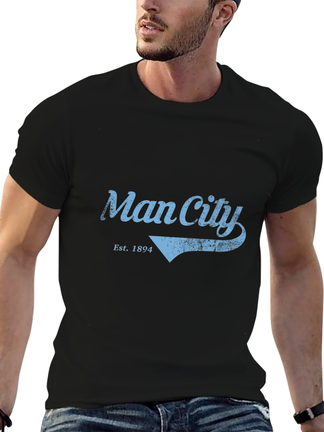 Man City Est. 1894 Graphic Tee - Black