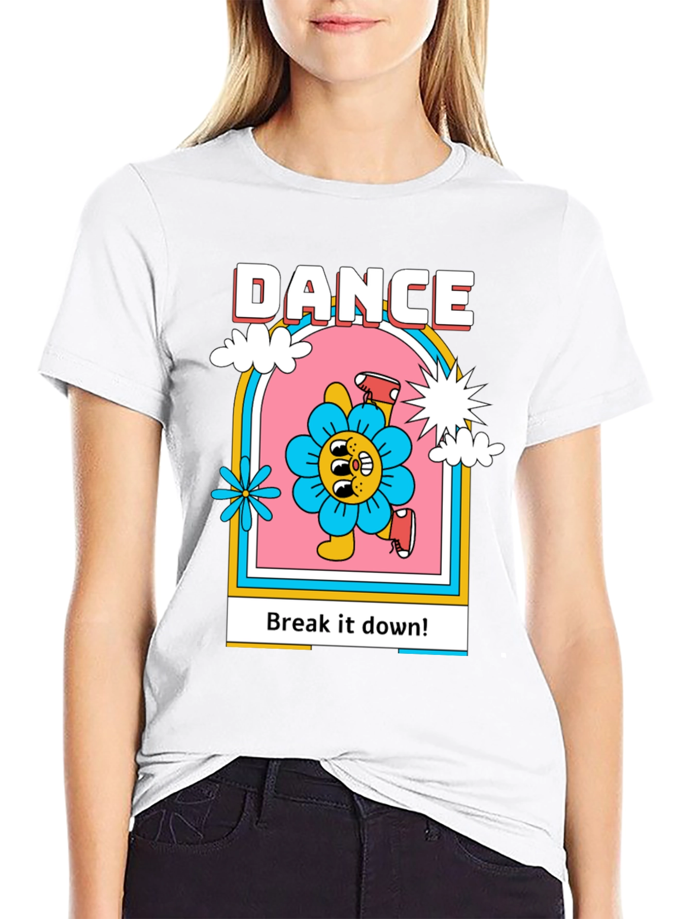 Dance Flower Graphic T-Shirt