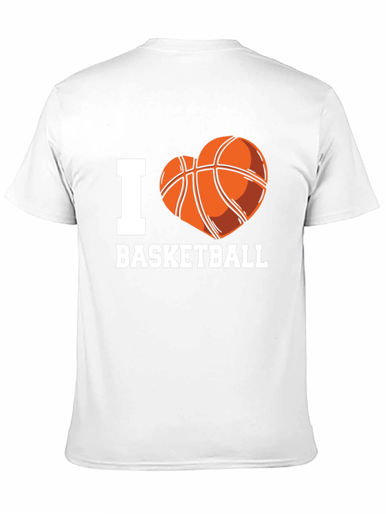 I Heart Basketball Graphic Tee - Black Cotton T-Shirt