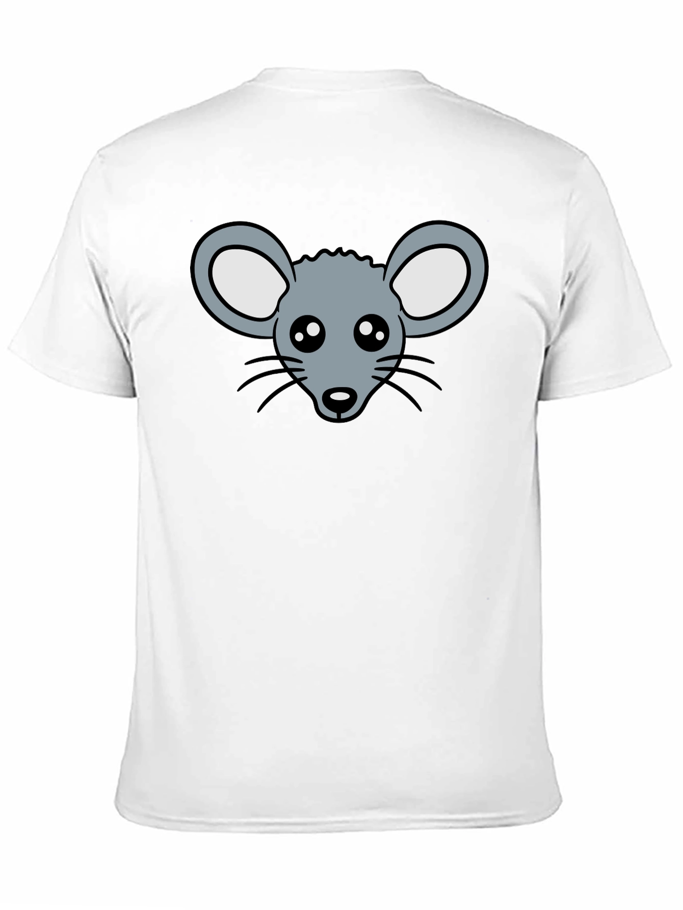 Cute Mouse Graphic T-Shirt - Black Cotton Tee