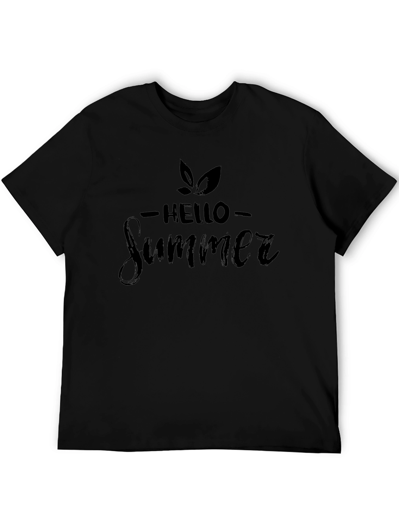 Hello Summer Black T-Shirt