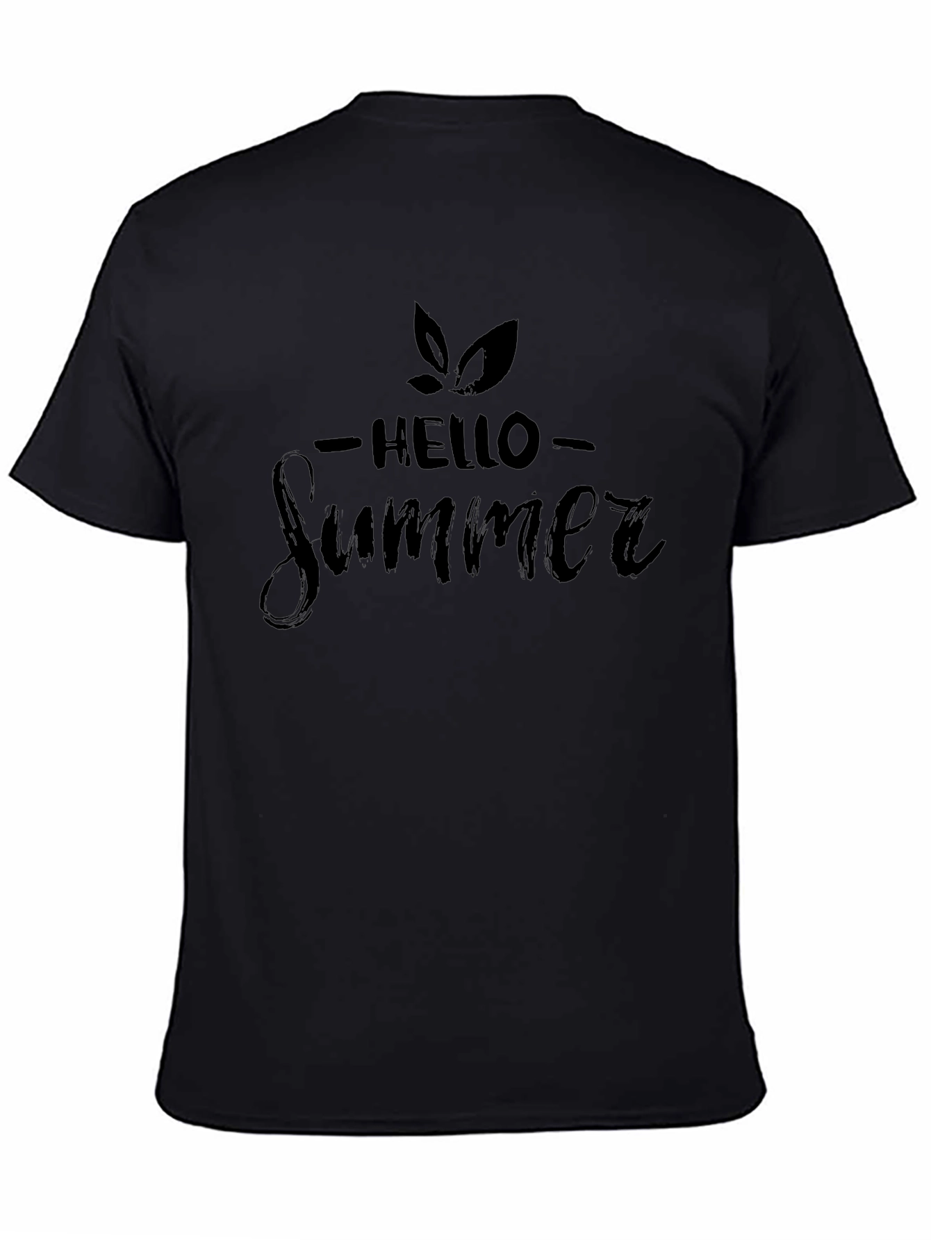 Hello Summer Black T-Shirt