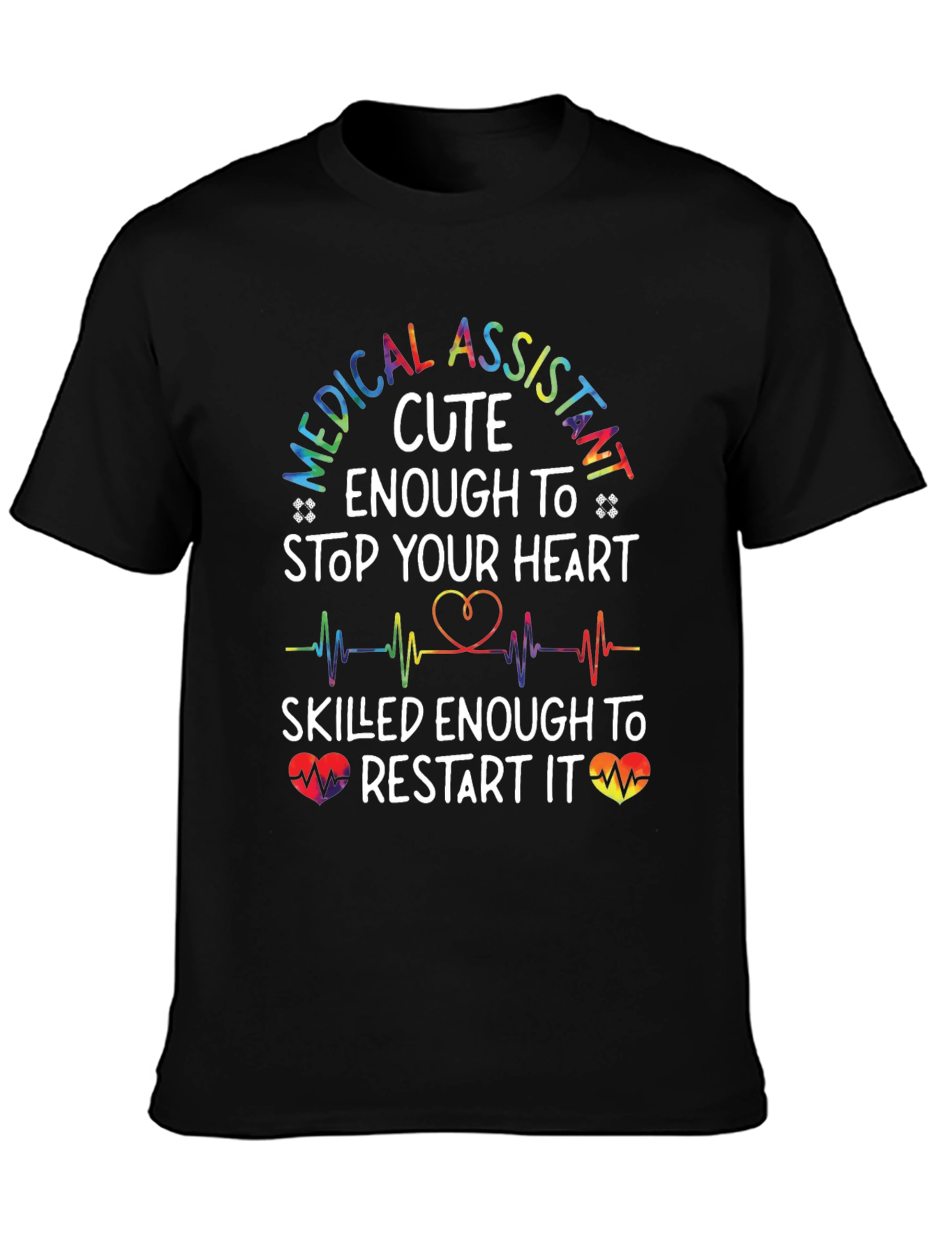 Medical Assistant Cute Heartbeat T-Shirt